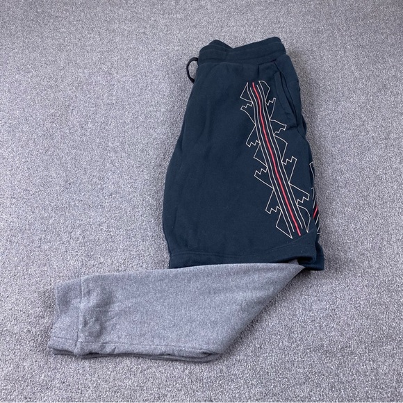 Nike Heritage N7 Black Warm Up Track Running Basketball Sweat Pants 2in1 Sz Med - Picture 7 of 12